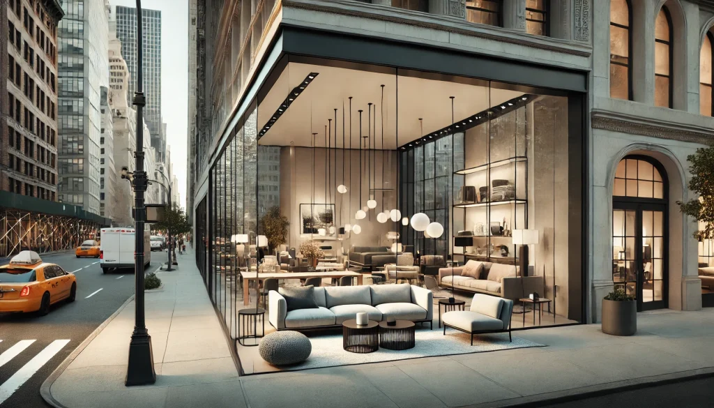 high-end furniture store in New York City